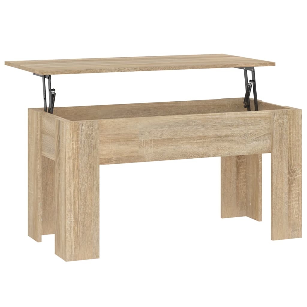 Coffee Table Sonoma Oak 101x49x52 cm Engineered Wood