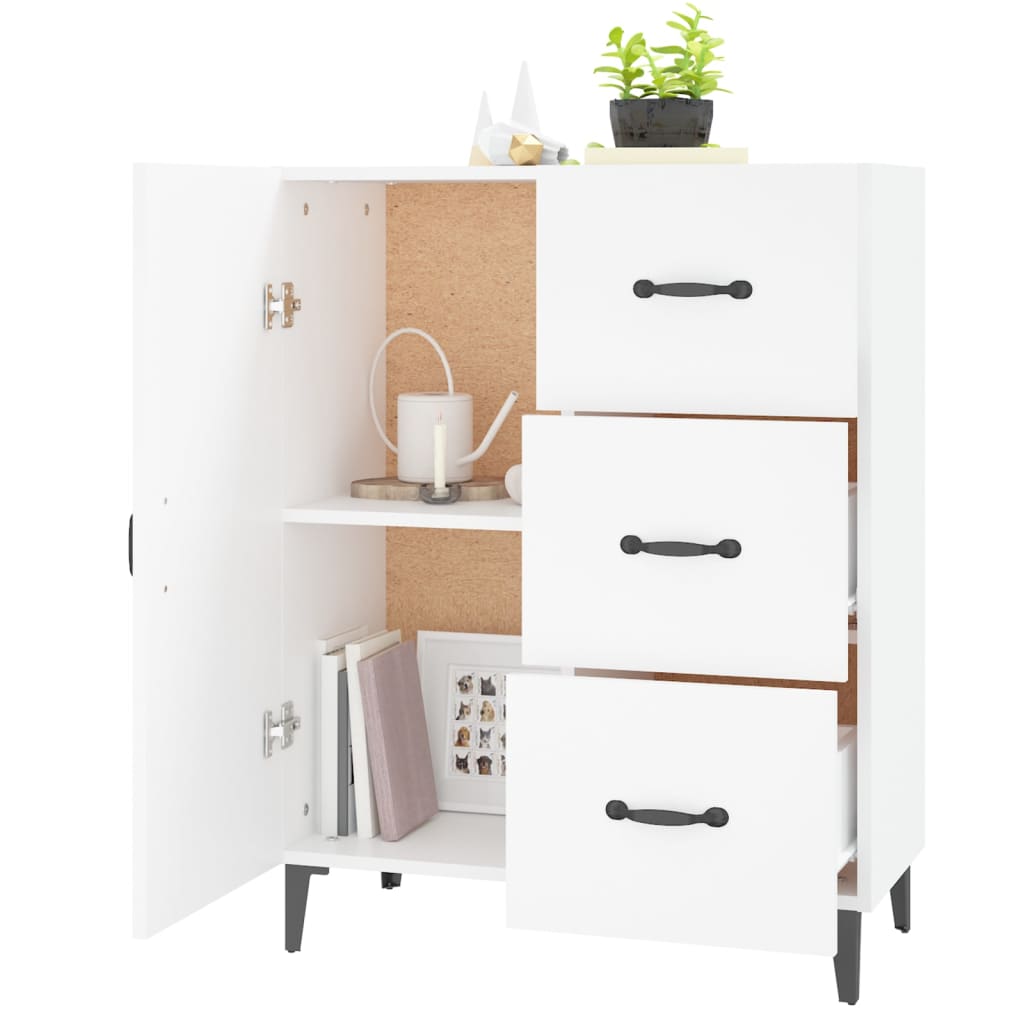 Sideboard White 69.5x34x90 cm Engineered Wood