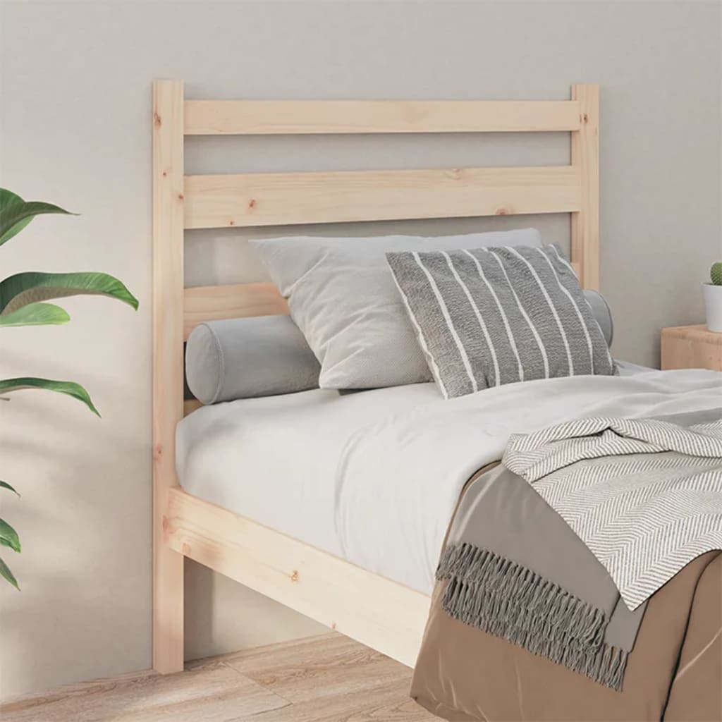 Bed Headboard 96x4x100 cm Solid Wood Pine