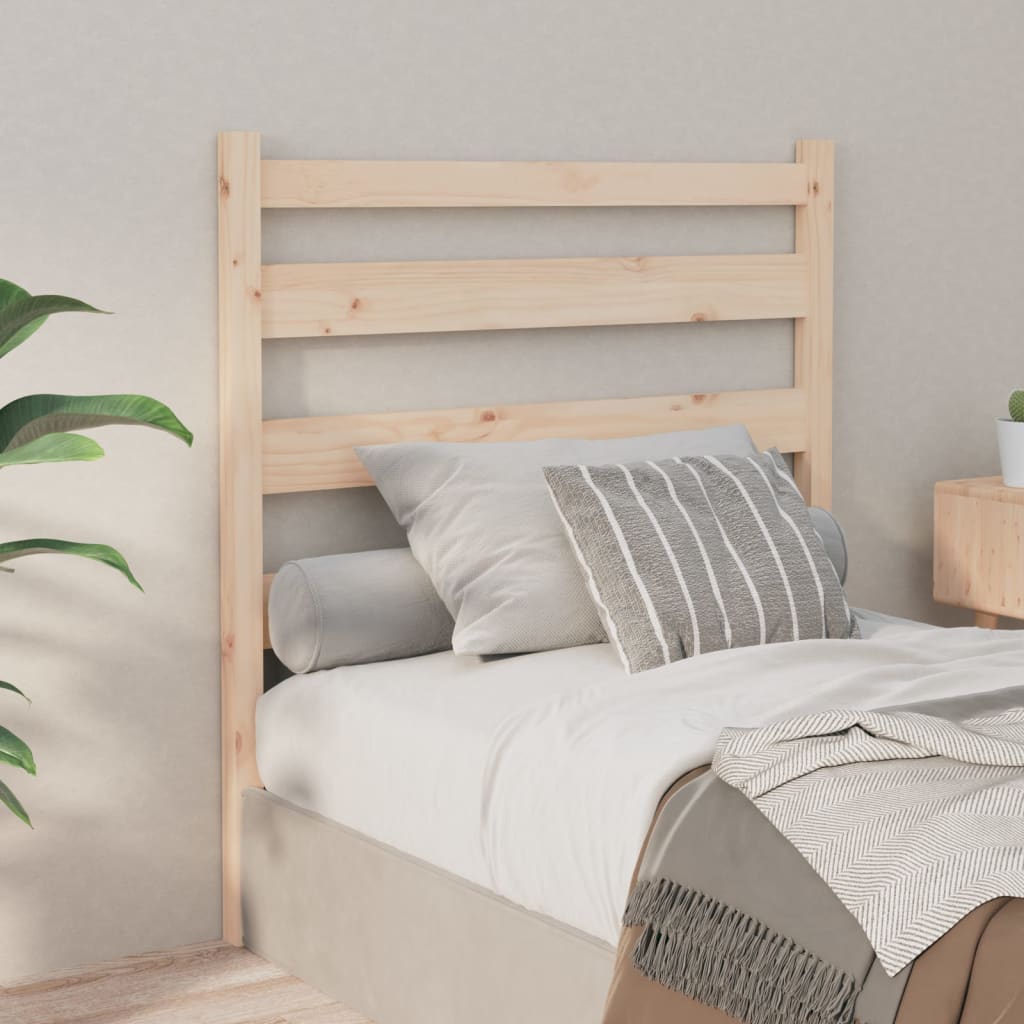 Bed Headboard 96x4x100 cm Solid Wood Pine