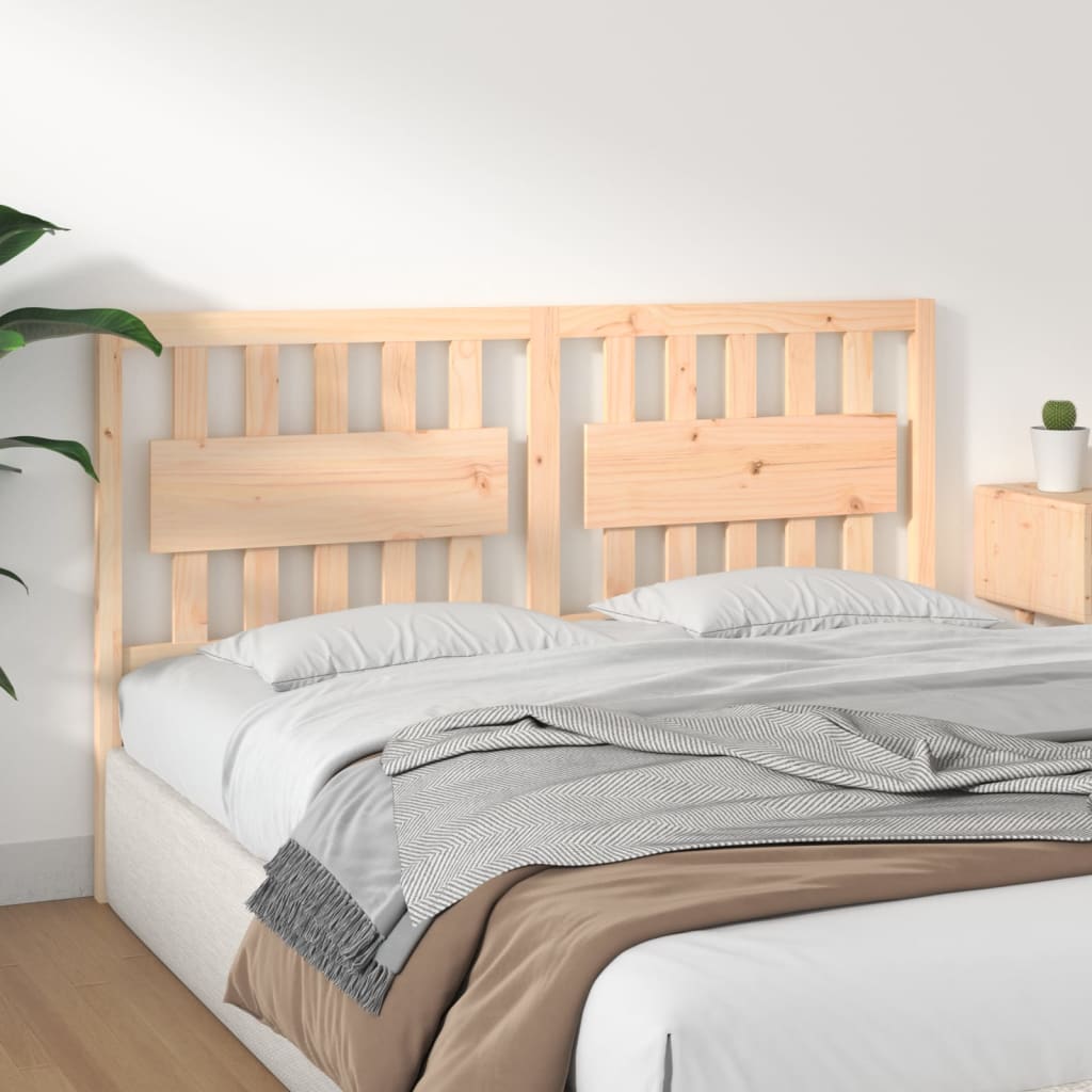 Bed Headboard 165.5x4x100 cm Solid Wood Pine