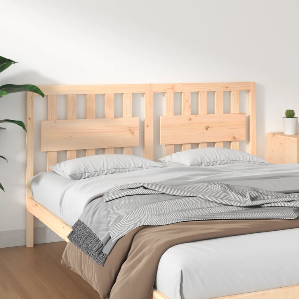 Bed Headboard 165.5x4x100 cm Solid Wood Pine
