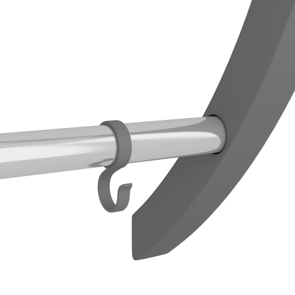 Towel Rack with Hooks Silver 56x16x72 cm Aluminium
