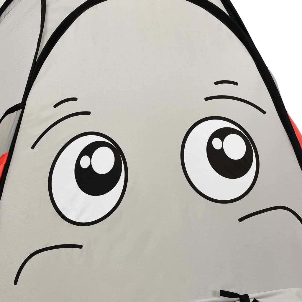 Elephant Children Play Tent with 250 Balls Grey 174x86x101 cm