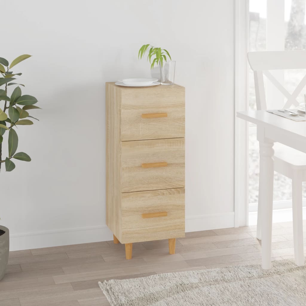 Sideboard Sonoma Oak 34.5x34x90 cm Engineered Wood