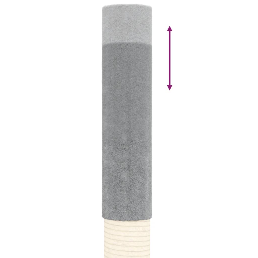 Floor to Ceiling Cat Tree Light Grey 277-303 cm