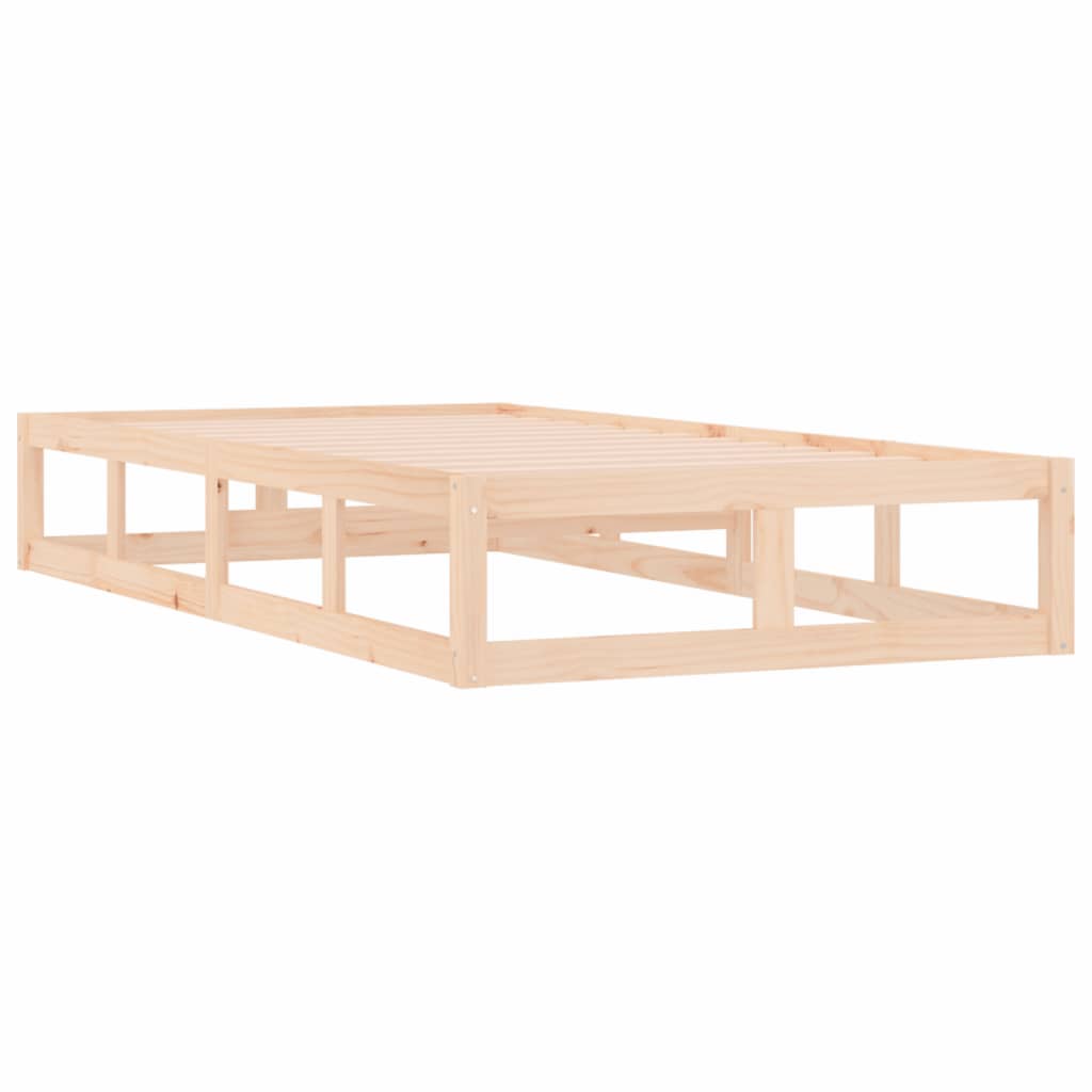Bed Frame without Mattress 90x200 cm Solid Wood