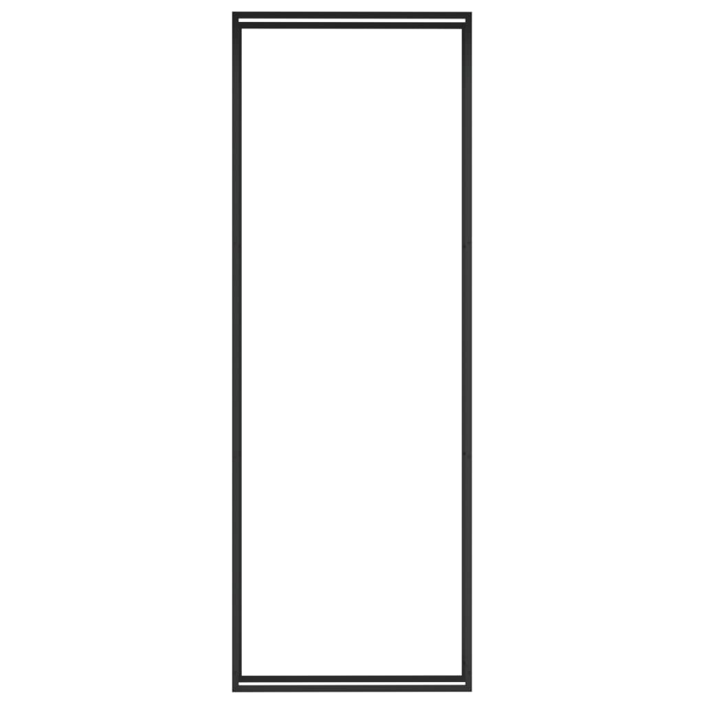 Firewood Rack Matt Black 110x28x312 cm Steel