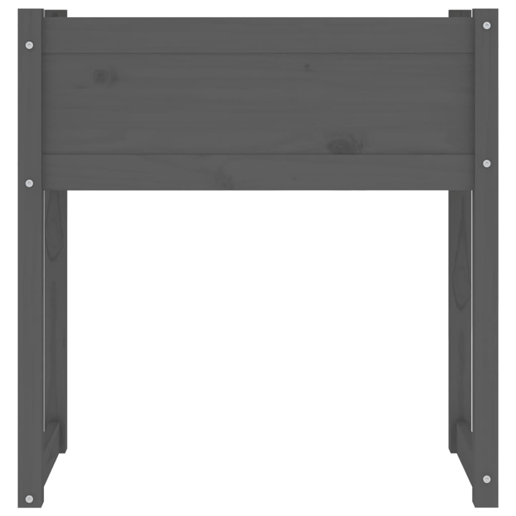 Planter Grey 78x40x81 cm Solid Wood Pine
