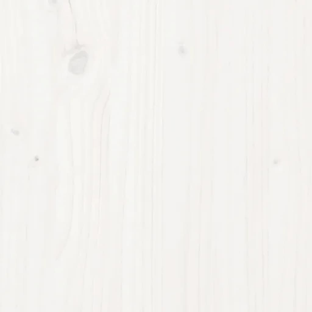 Composter White 100x100x102 cm Solid Wood Pine
