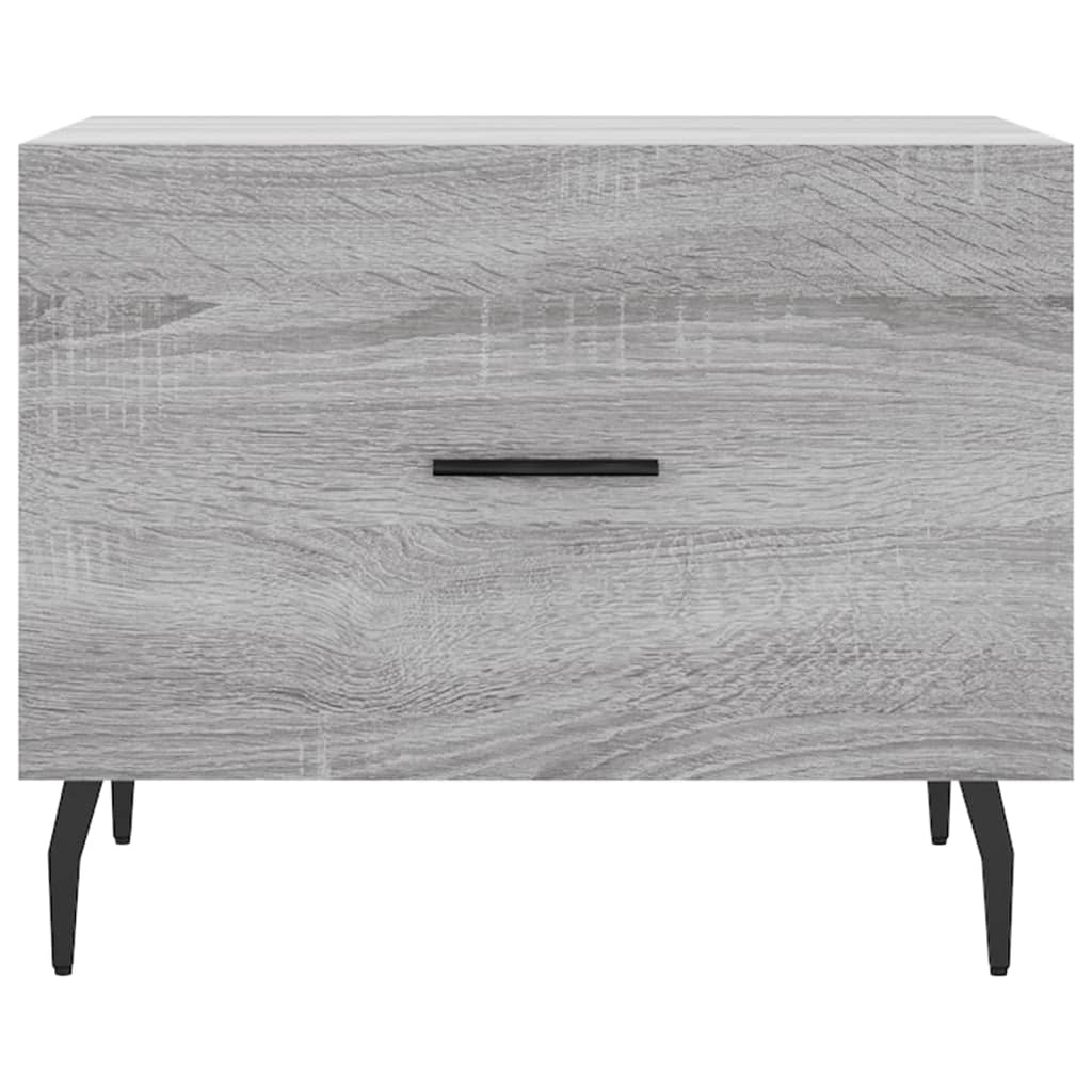 Coffee Table Grey Sonoma 50x50x40 cm Engineered Wood