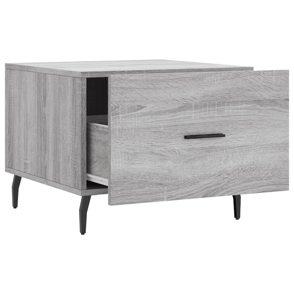 Coffee Table Grey Sonoma 50x50x40 cm Engineered Wood