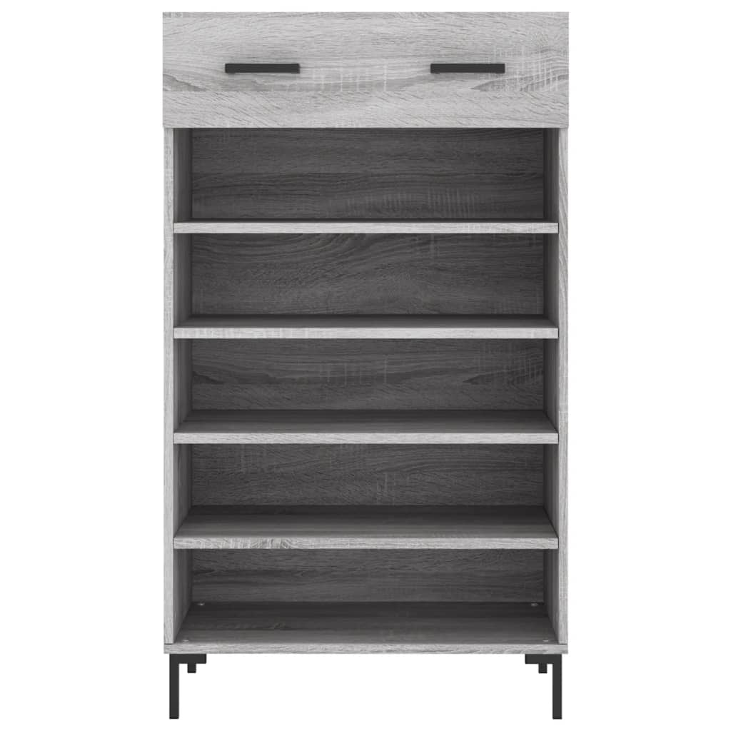 Shoe Cabinet Grey Sonoma 60x35x105 cm Engineered Wood