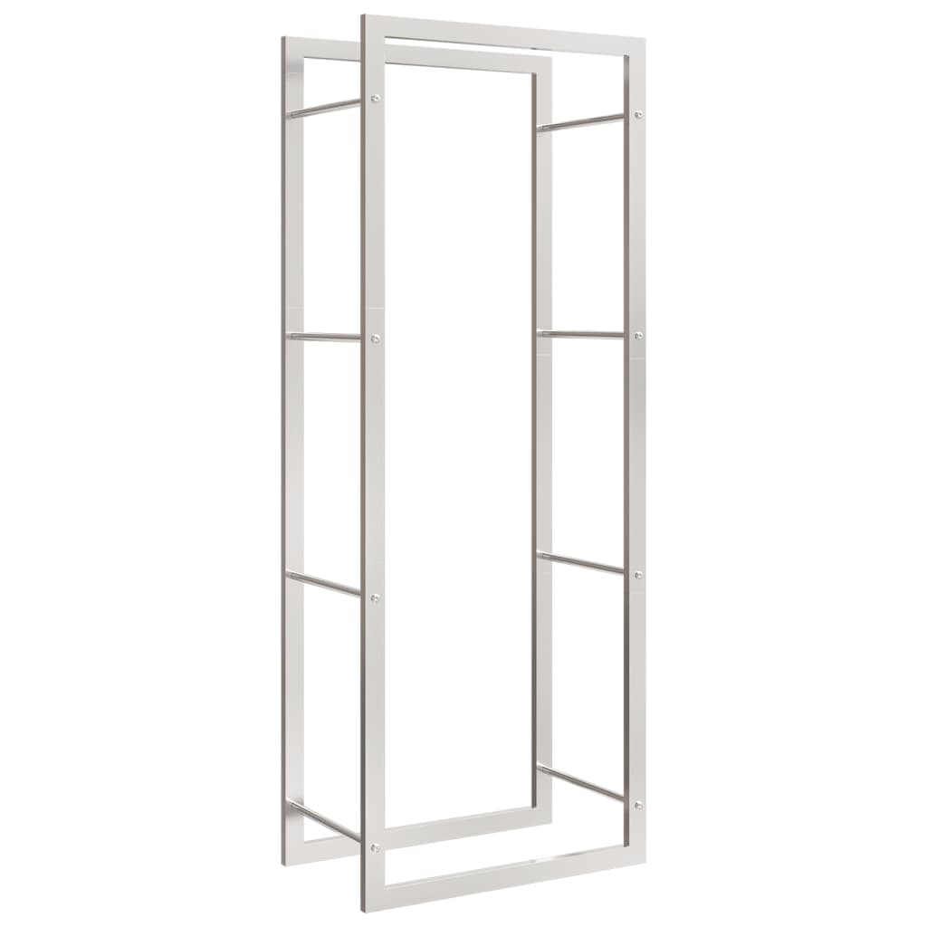 Firewood Rack 50x28x132 cm Stainless Steel