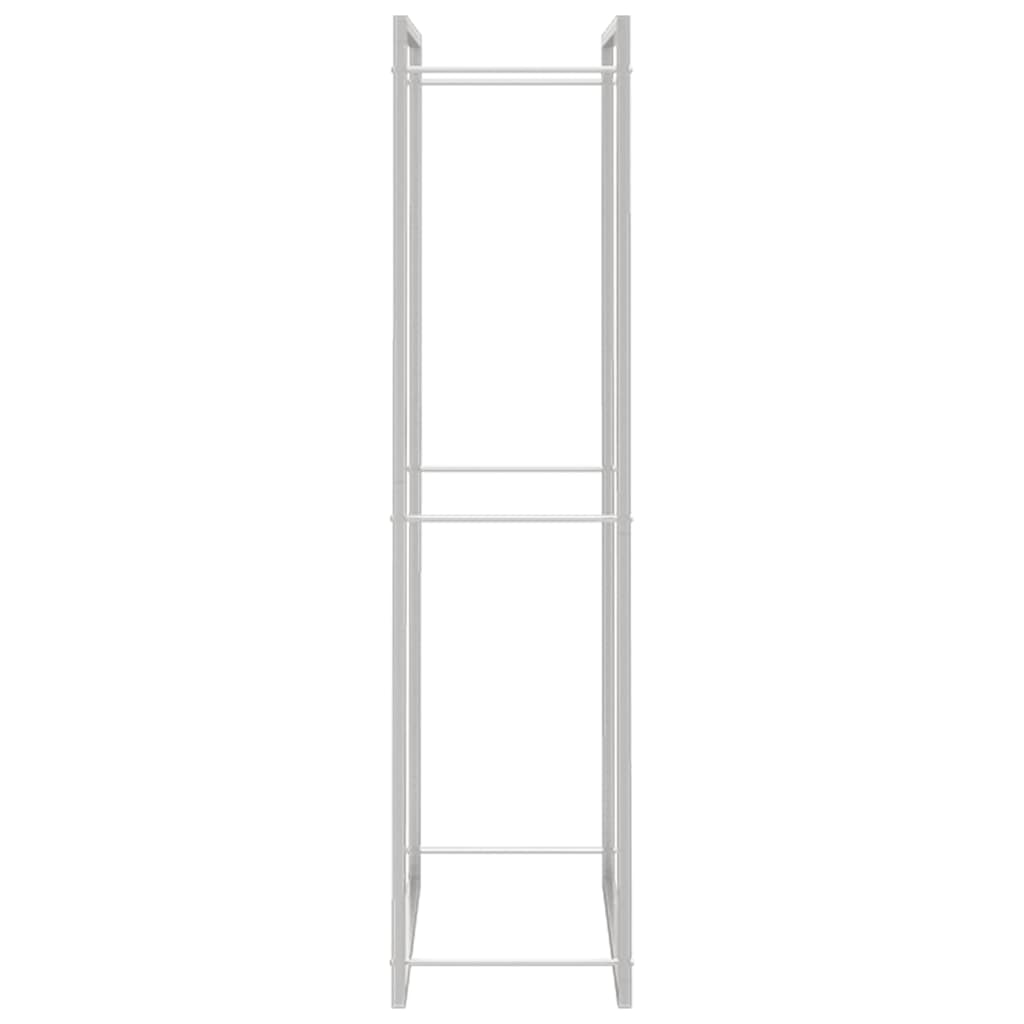 Firewood Rack 110x28x116 cm Stainless Steel