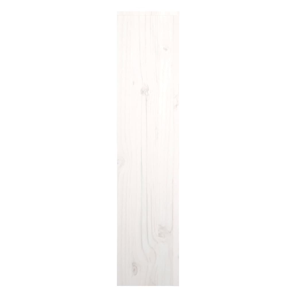 Radiator Cover White 79.5x19x84 cm Solid Wood Pine
