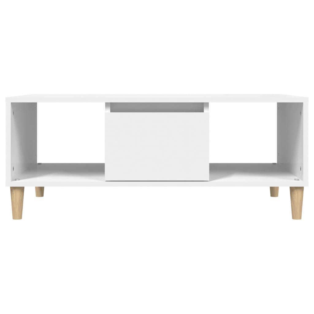 Coffee Table White 90x50x36,5 cm Engineered Wood
