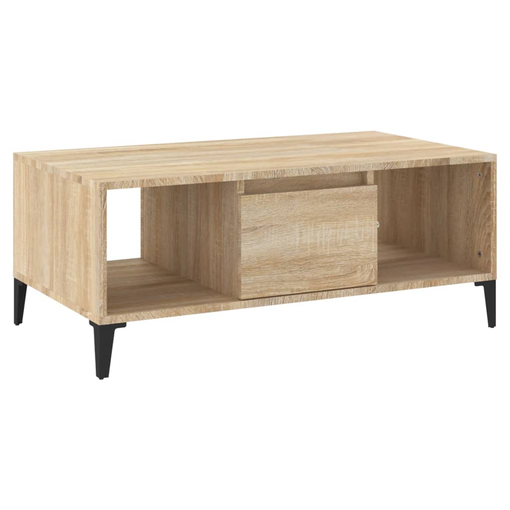 Coffee Table Sonoma Oak 90x50x36.5 cm Engineered Wood