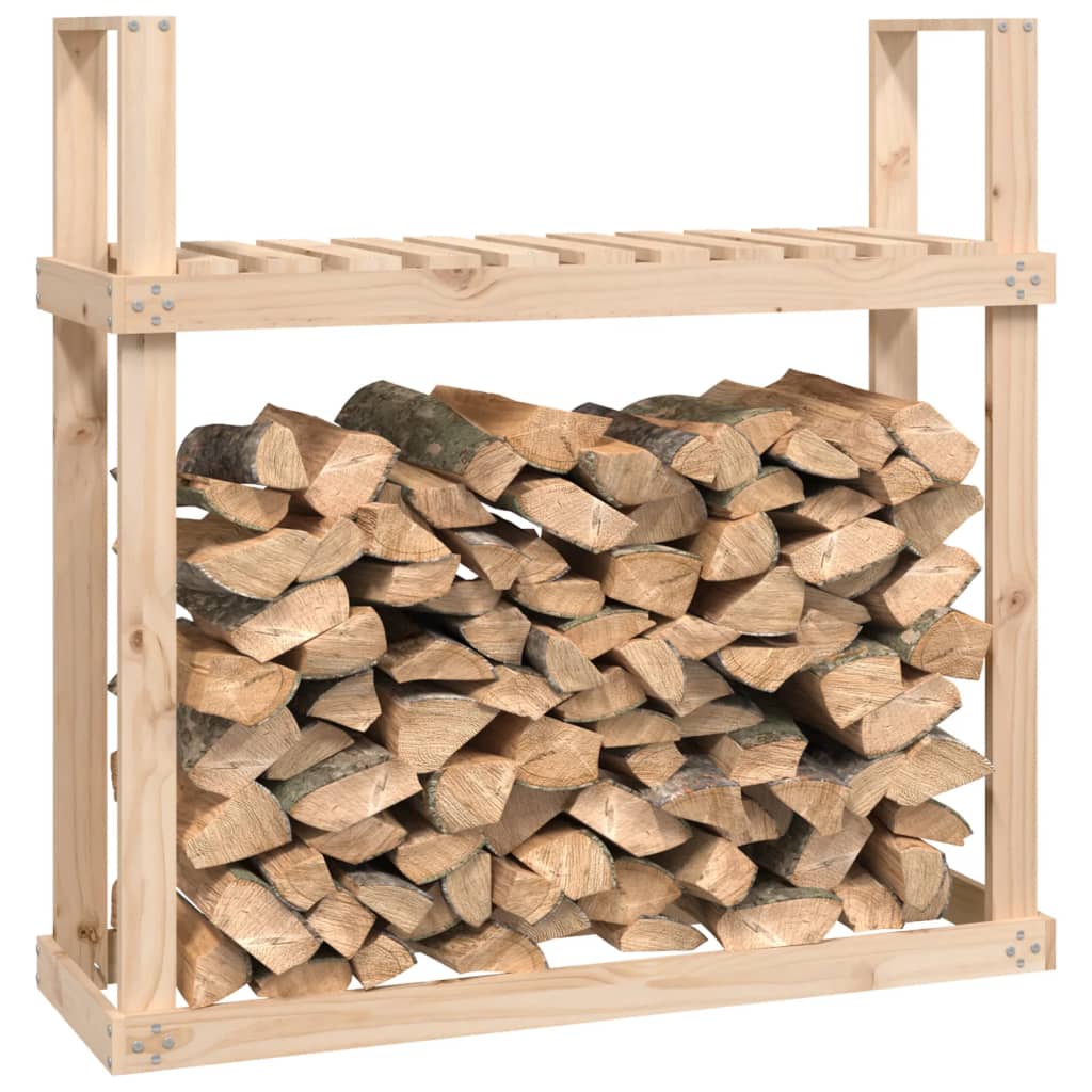 Firewood Rack 110x35x108.5 cm Solid Wood Pine
