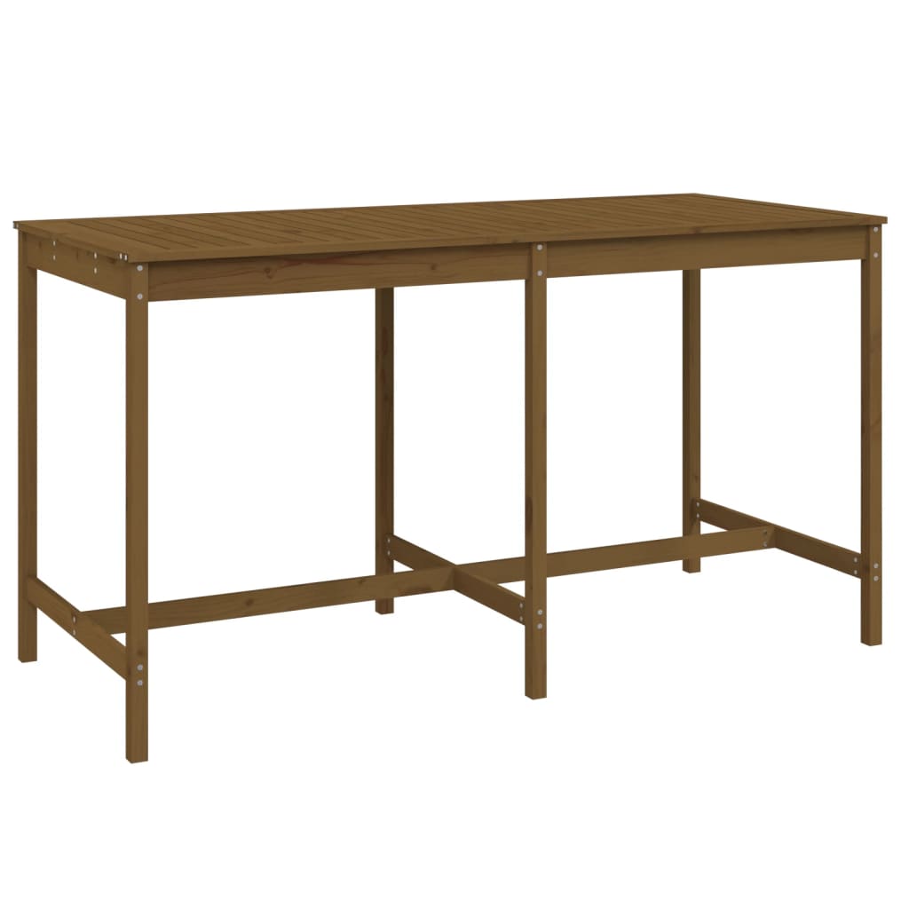Garden Table Honey Brown 203.5x90x110 cm Solid Wood Pine