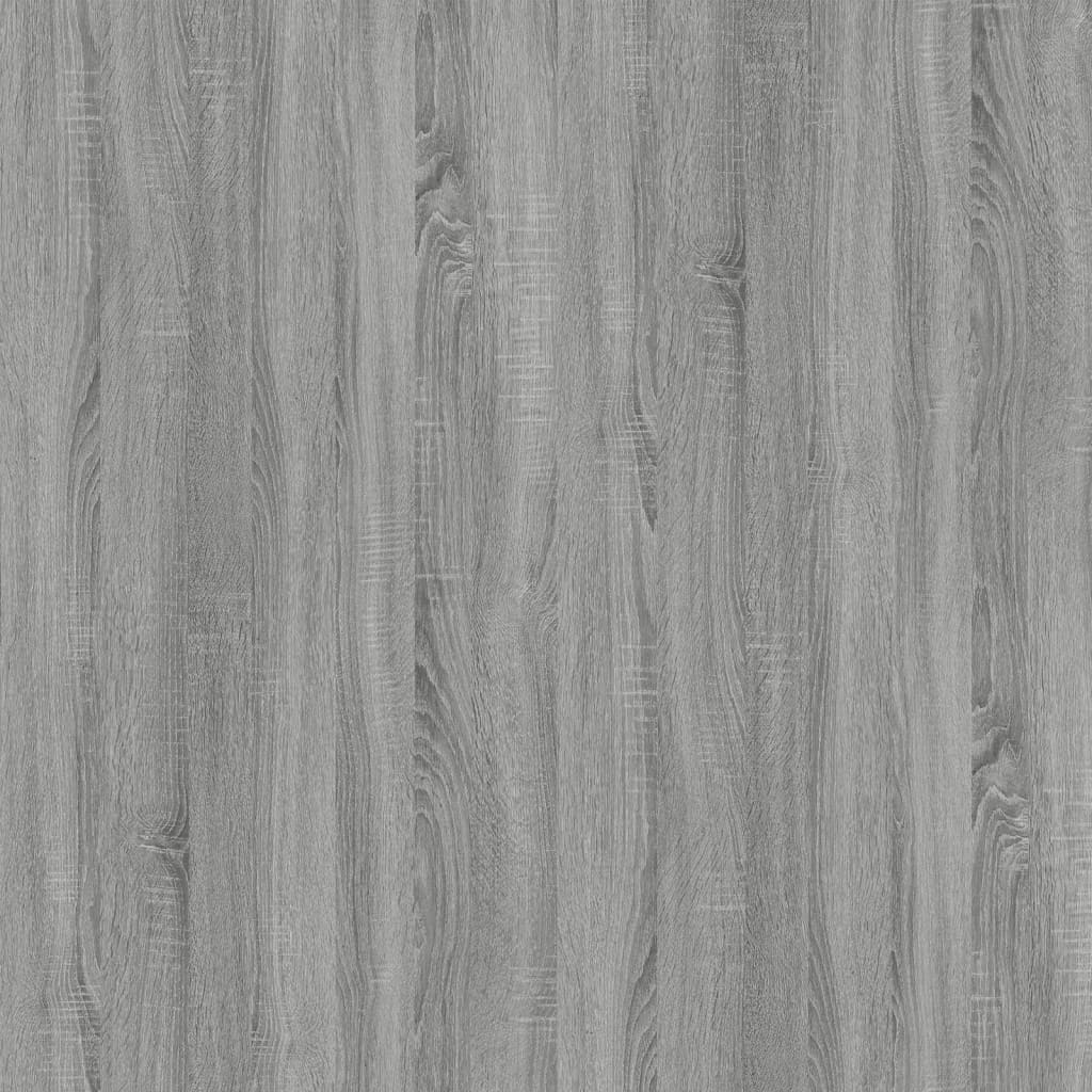 3-Tier Book Cabinet Grey Sonoma 40x24x109 cm Engineered Wood