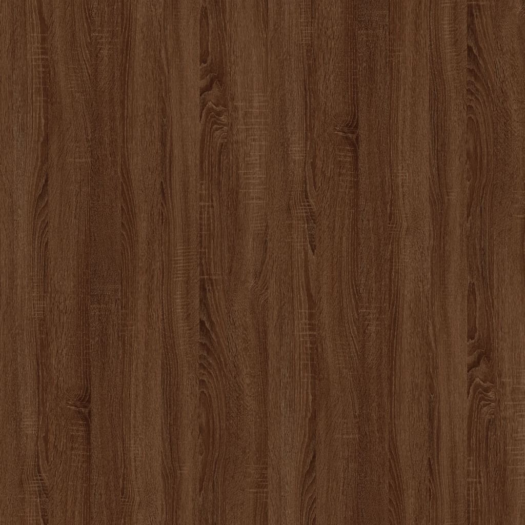 3-Tier Book Cabinet Brown Oak 40x24x109 cm Engineered Wood