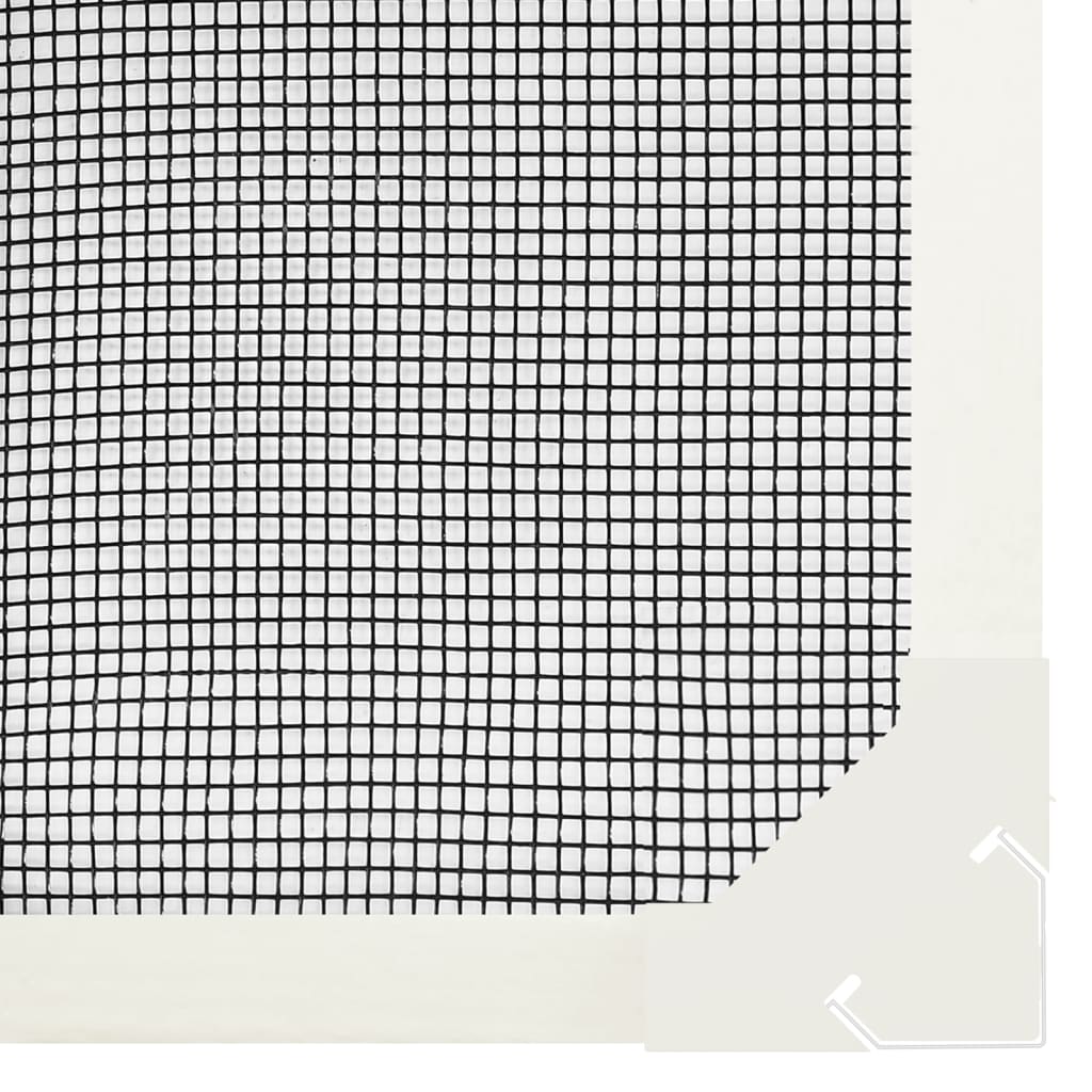 Magnetic Insect Screen for Windows White 80x120 cm