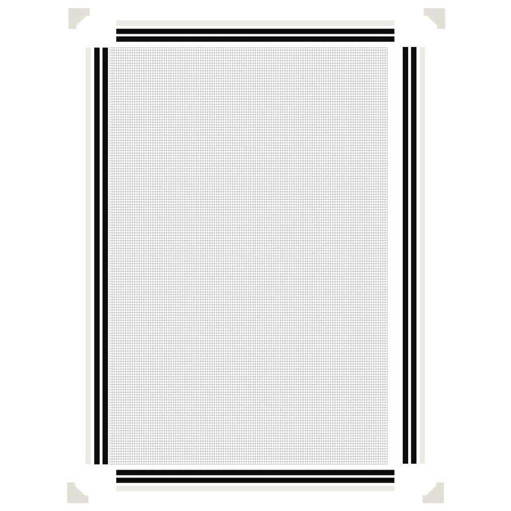 Magnetic Insect Screen for Windows White 80x120 cm
