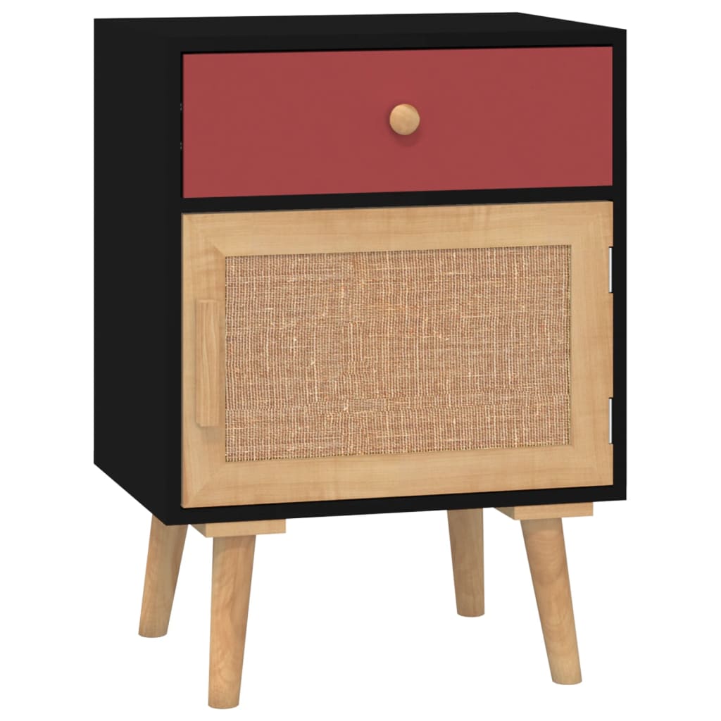 Bedside Cabinets 2 pcs Black 40x30x55 cm Engineered Wood