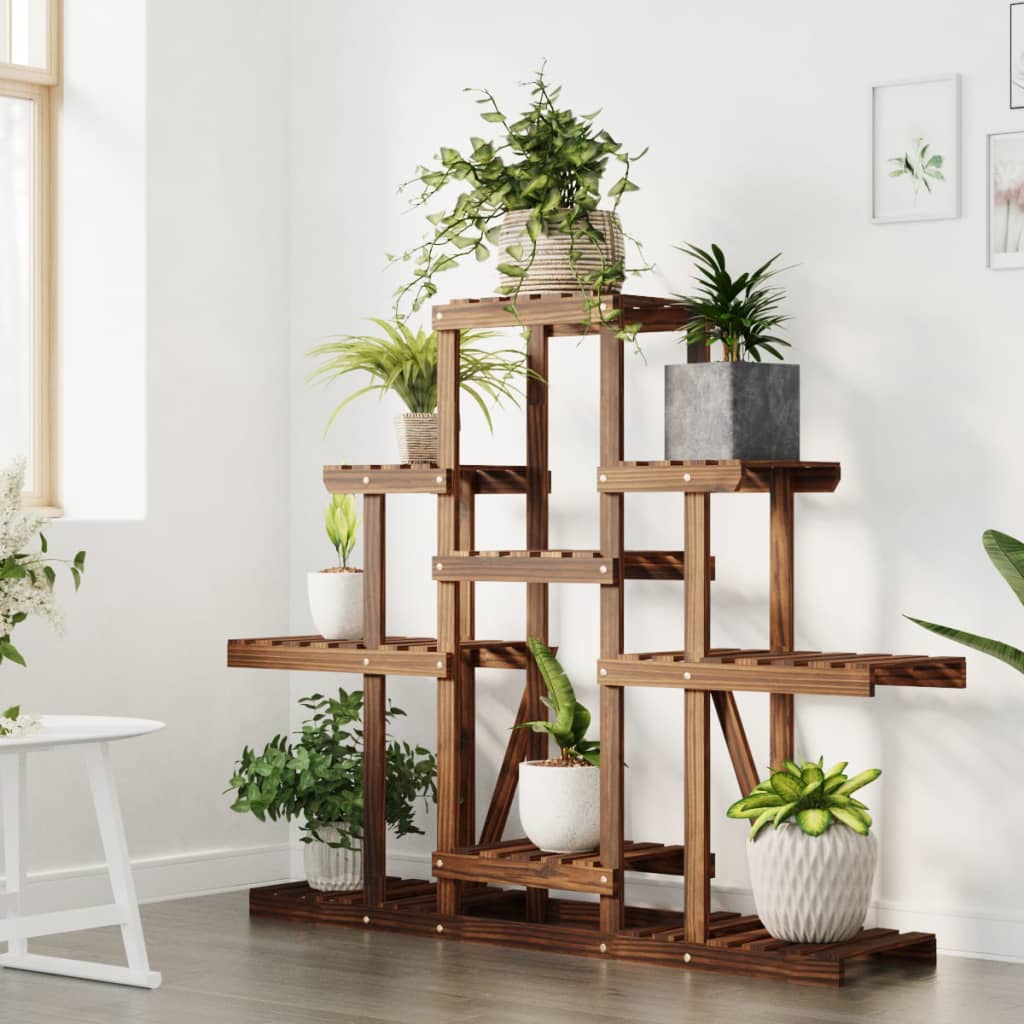 Flower Stand 110x25x96 cm Solid Wood Fir