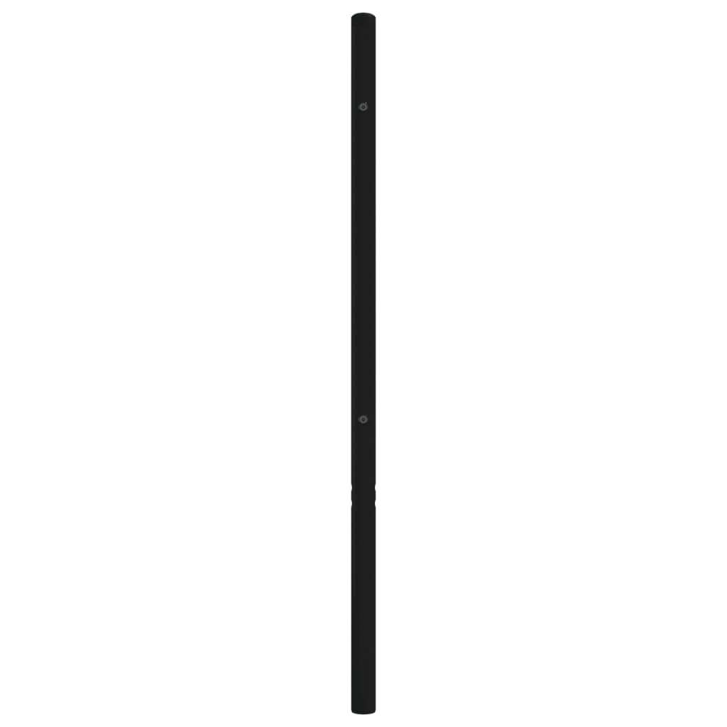 Metal Headboard Black 80 cm