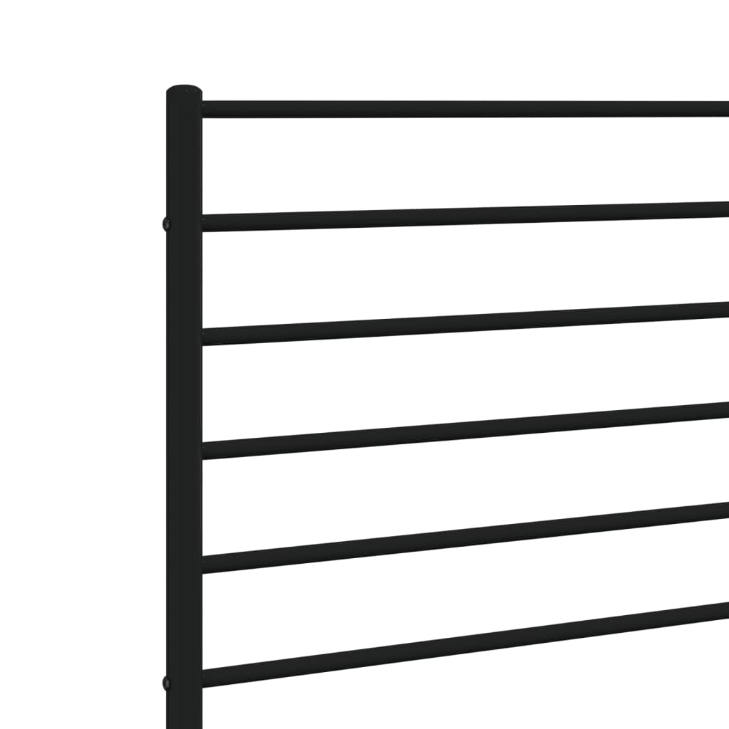 Metal Headboard Black 80 cm