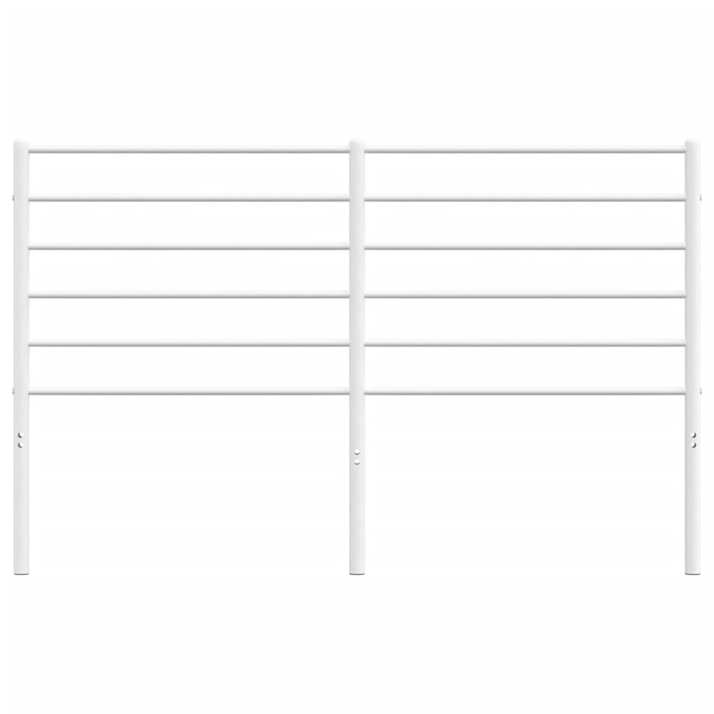 Metal Headboard White 160 cm