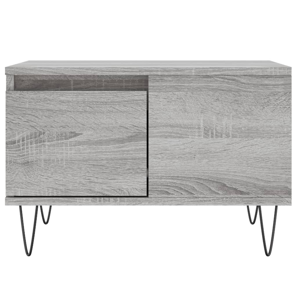Coffee Table Grey Sonoma 55x55x36.5 cm Engineered Wood