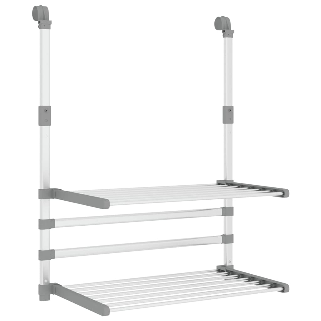 Drying Rack for Balcony 54x25x42 cm Aluminium