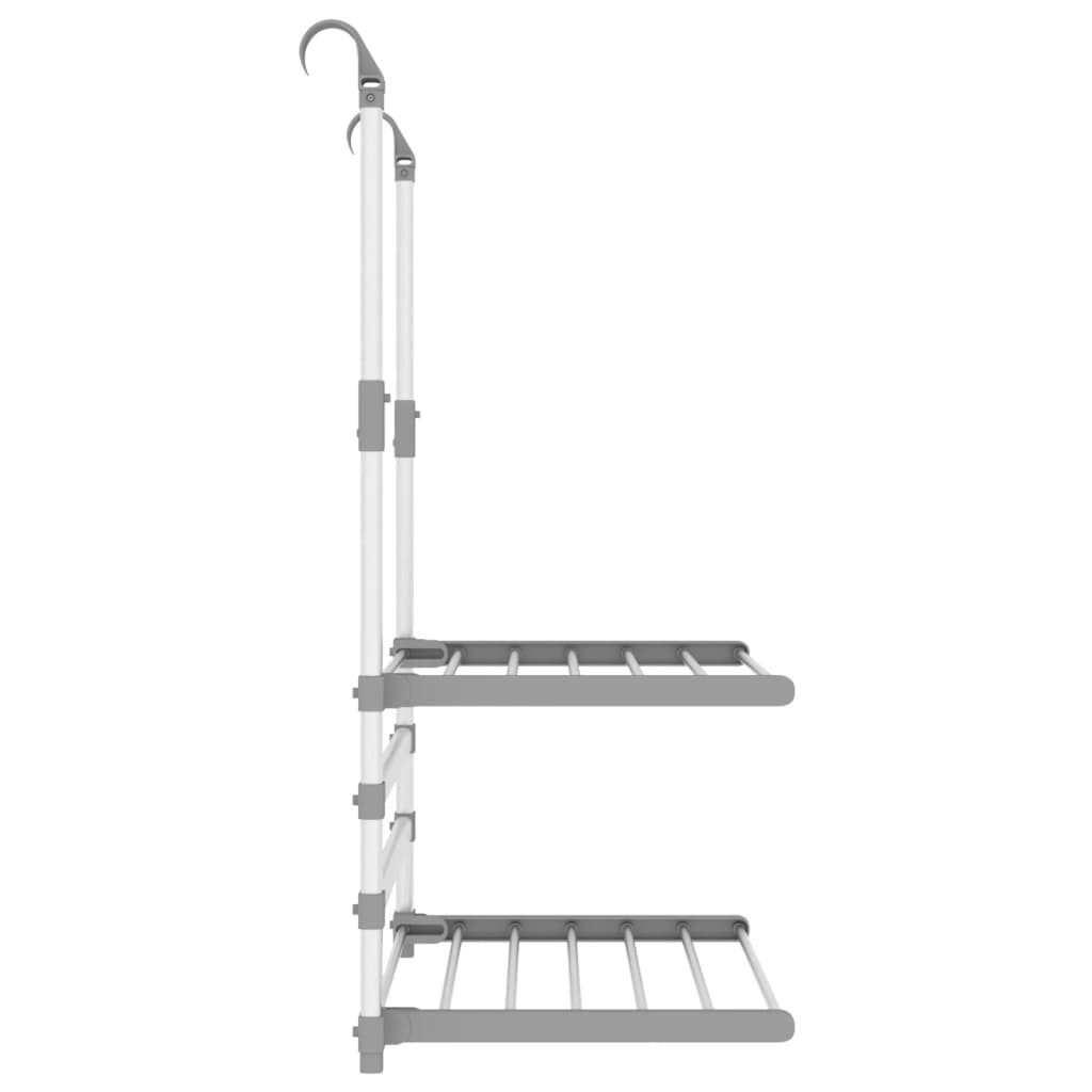 Drying Rack for Balcony 54x25x42 cm Aluminium