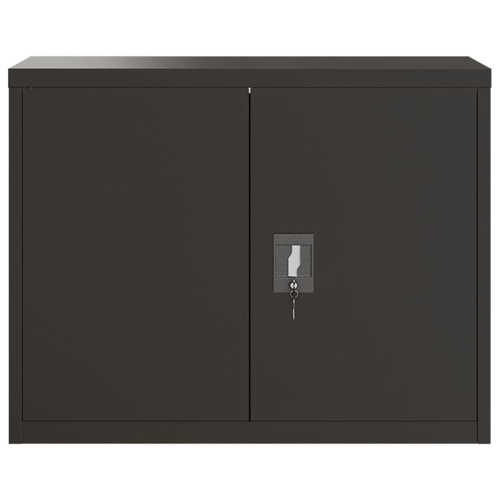 File Cabinet Black 90x40x70 cm Steel