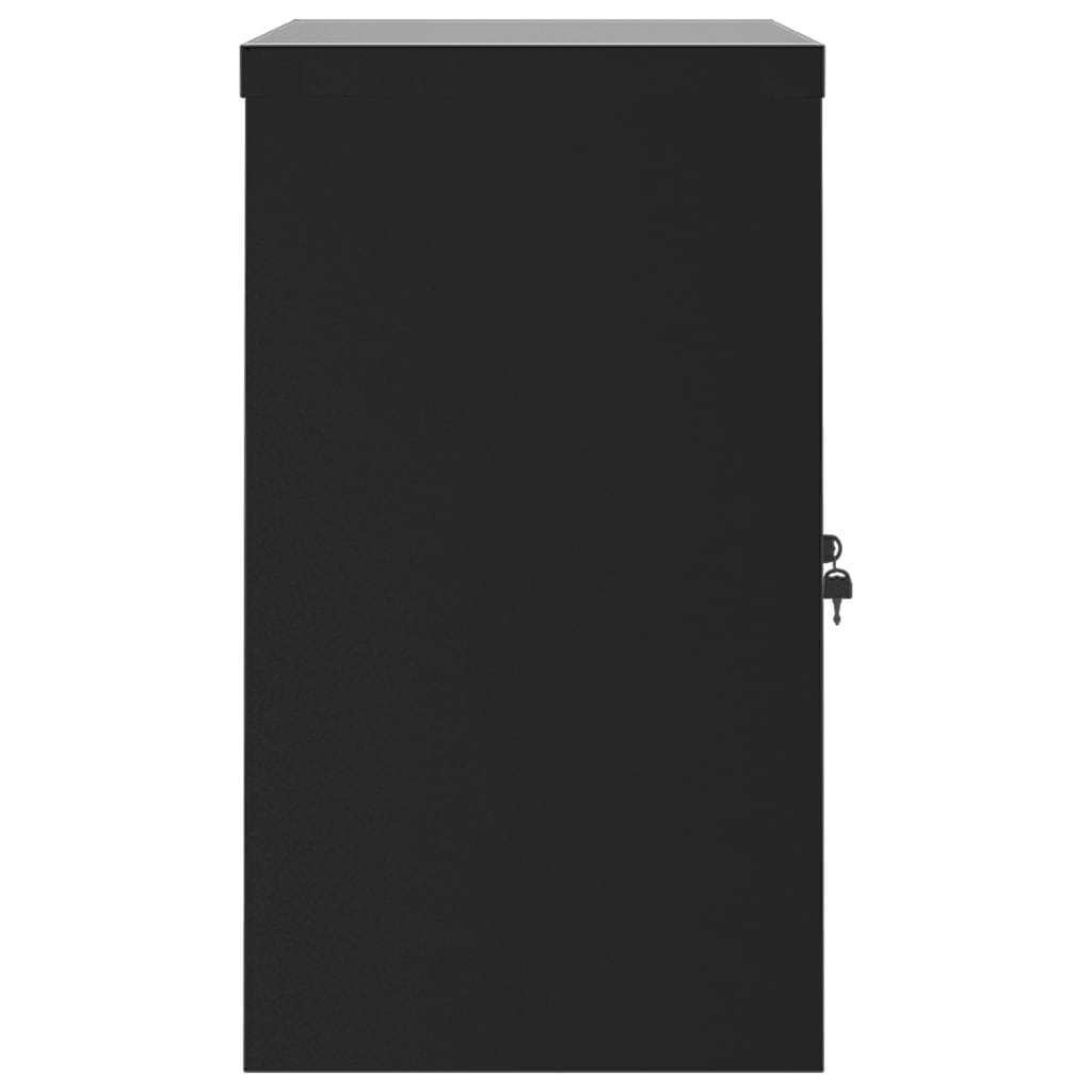 File Cabinet Black 90x40x70 cm Steel
