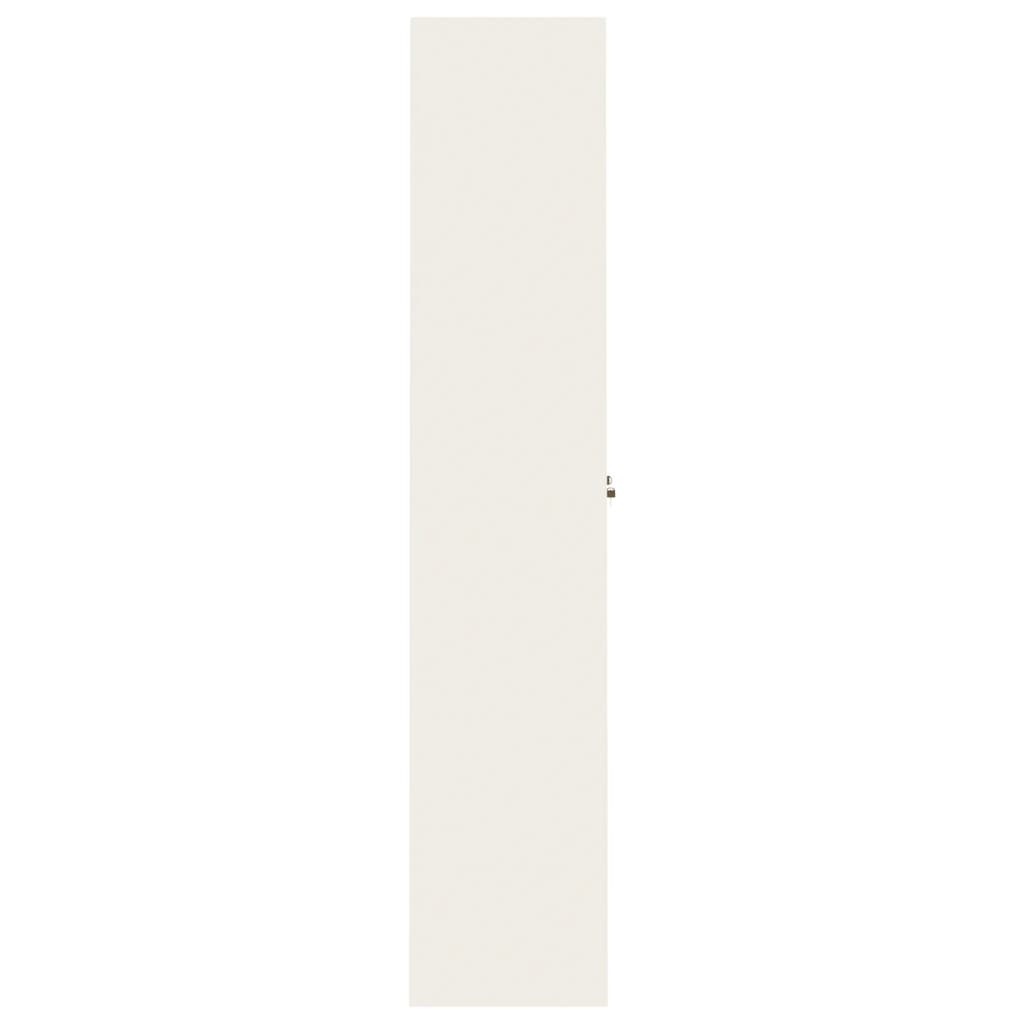 File Cabinet White 105x40x180 cm Steel
