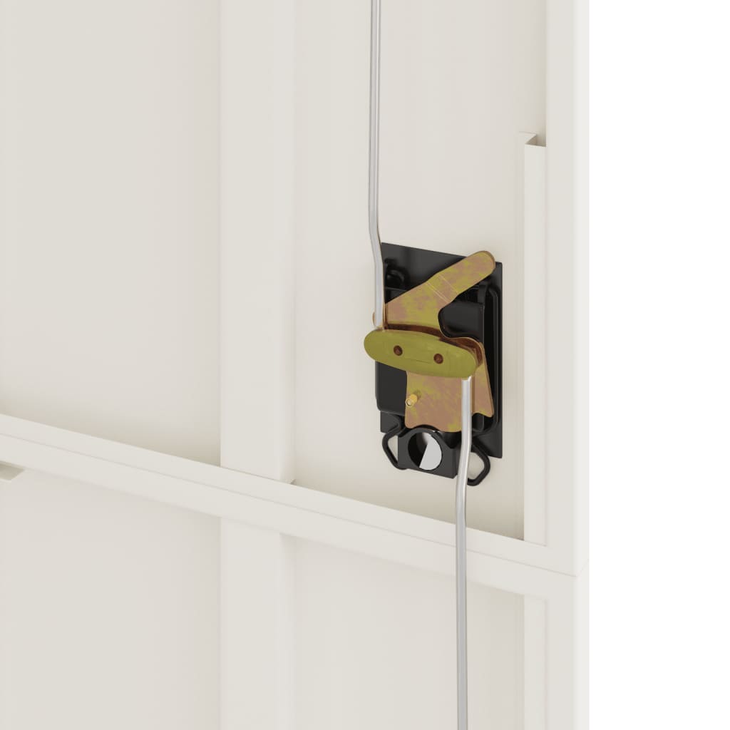File Cabinet White 105x40x180 cm Steel
