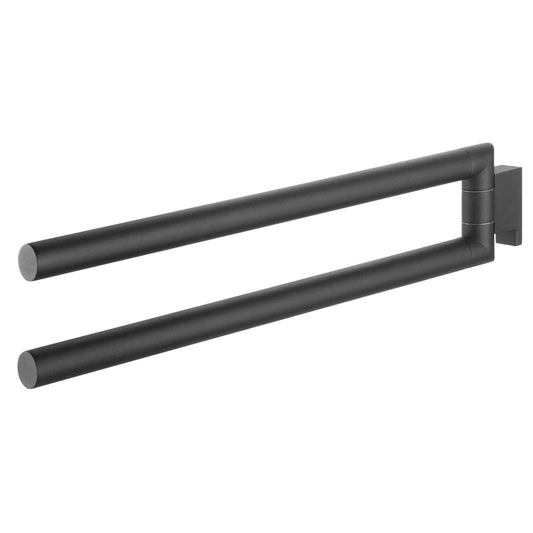 2 Arm Towel Rail "Bold" Matt Black