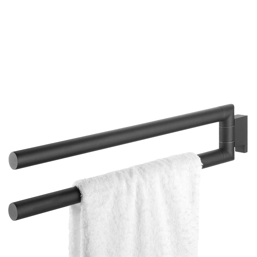2 Arm Towel Rail "Bold" Matt Black