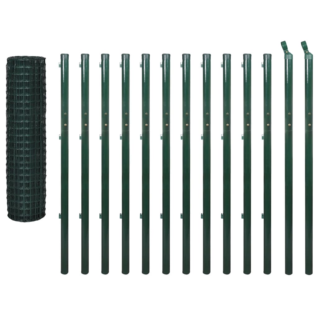 Euro Fence Steel 25x1.7 m Green