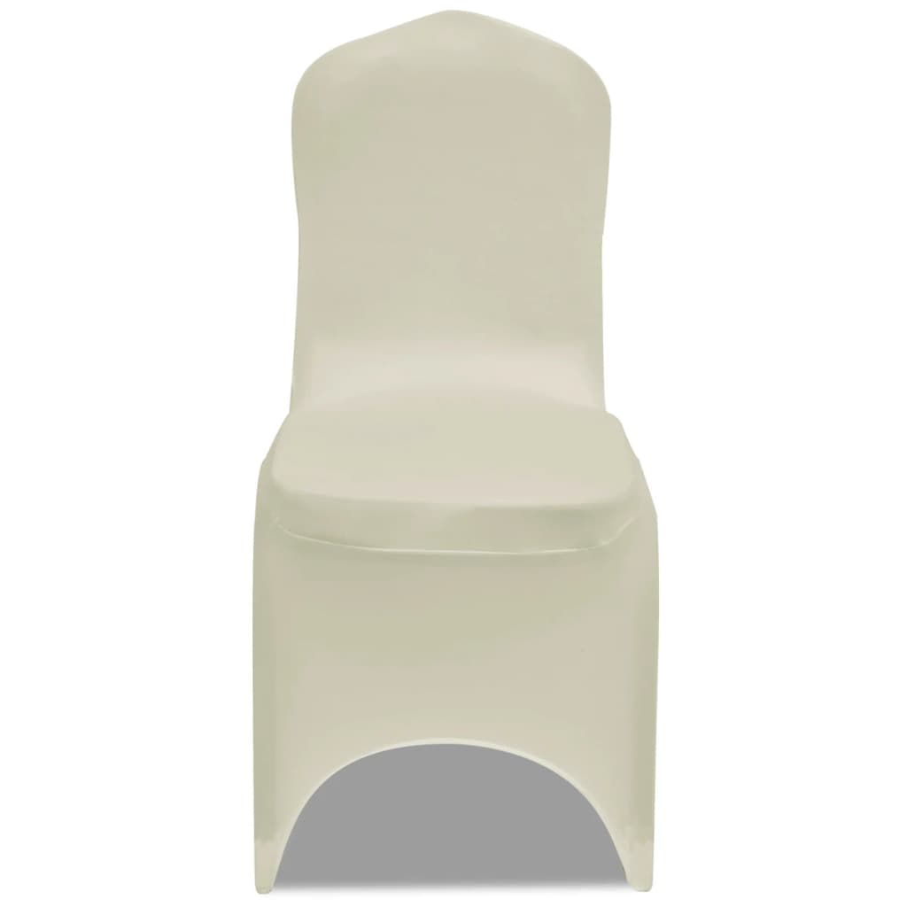 100 pcs Stretch Chair Covers Cream