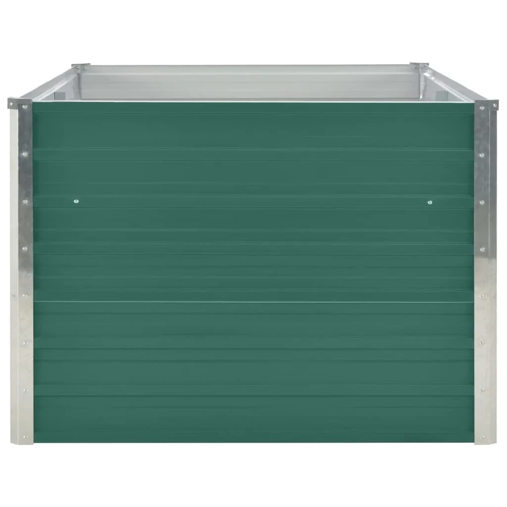 Raised Garden Bed 160x80x45 cm Galvanised Steel Green