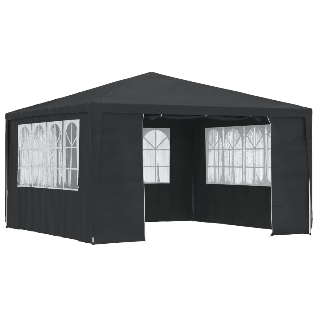 Professional Party Tent with Side Walls 4x4 m Green 90 g/m?