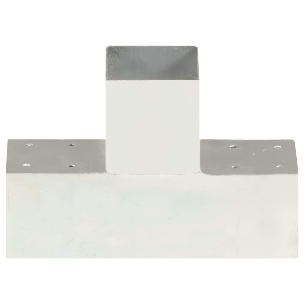 Post Connectors 4 pcs T Shape Galvanised Metal 91x91 mm