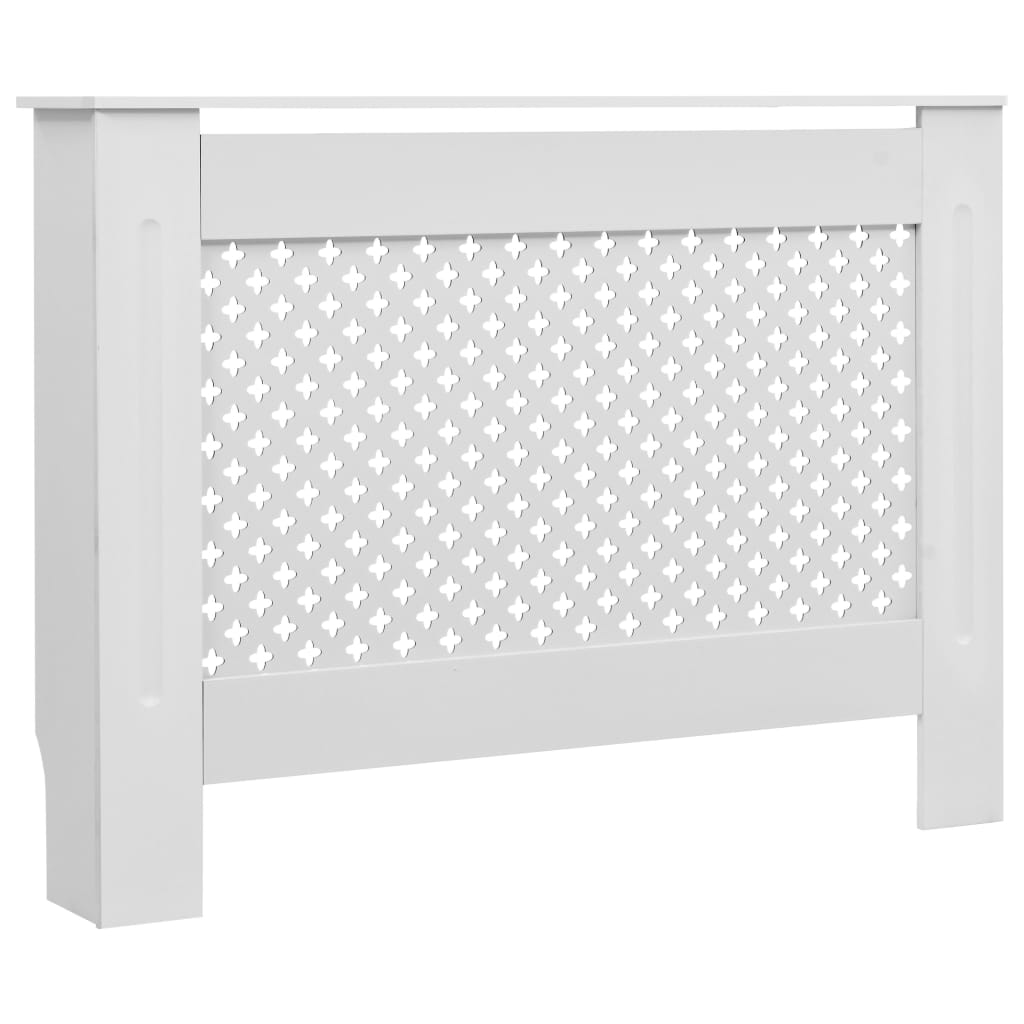 Radiator Covers 2 pcs White 112x19x81.5 cm MDF
