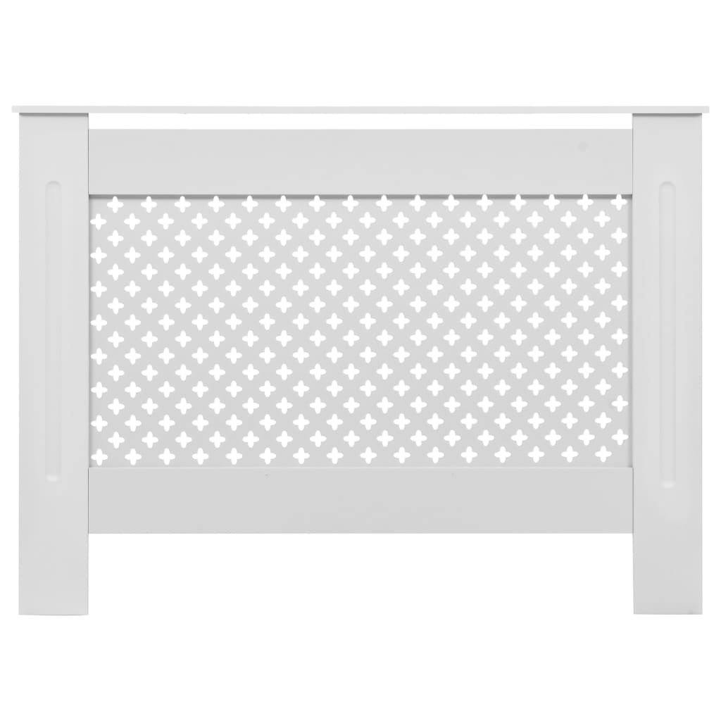 Radiator Covers 2 pcs White 112x19x81.5 cm MDF