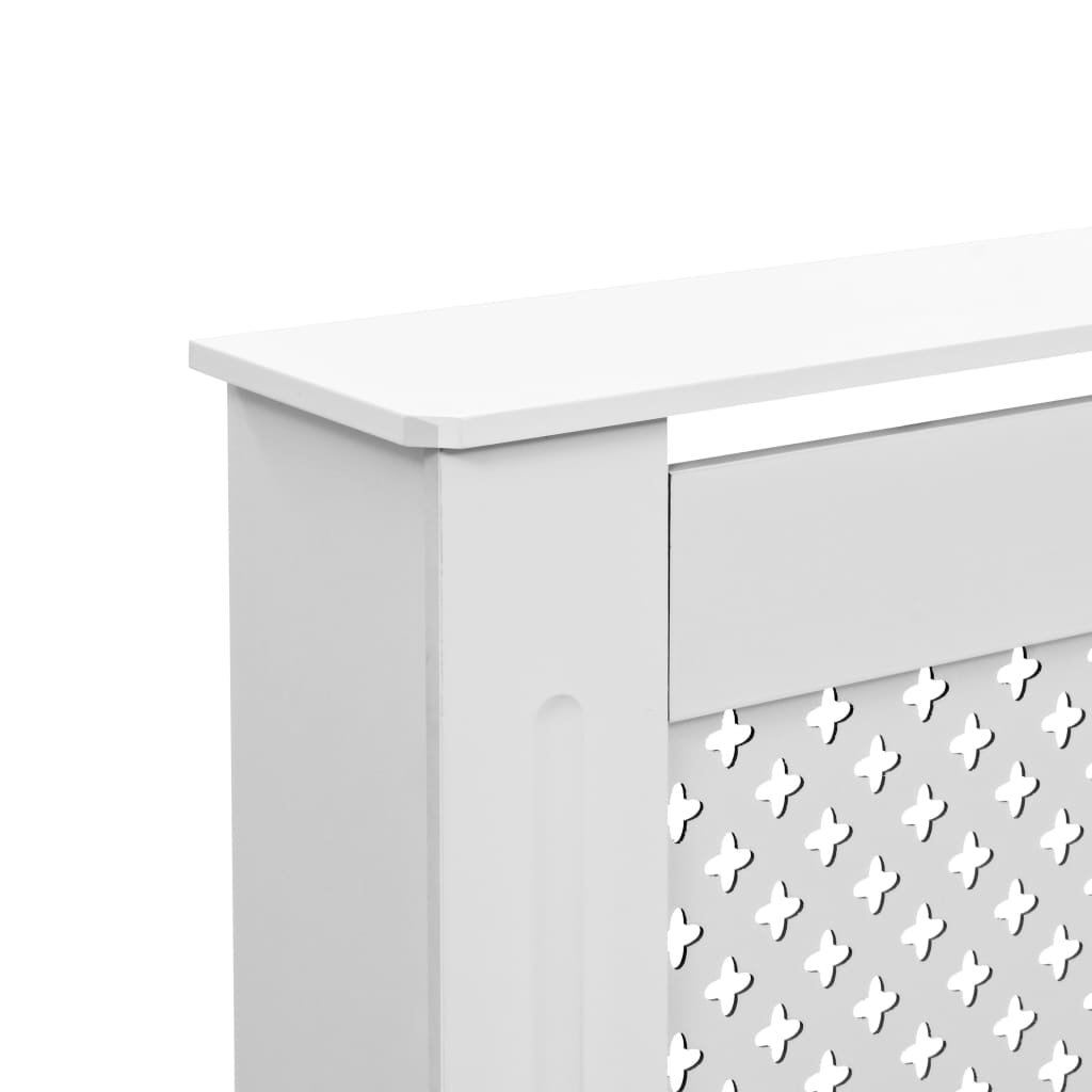Radiator Covers 2 pcs White 112x19x81.5 cm MDF